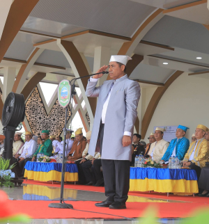 Pimpin Upacara HUT Ke 23 Haltim, Bupati Ubaid Paparkan Pencapaian Pembangunan