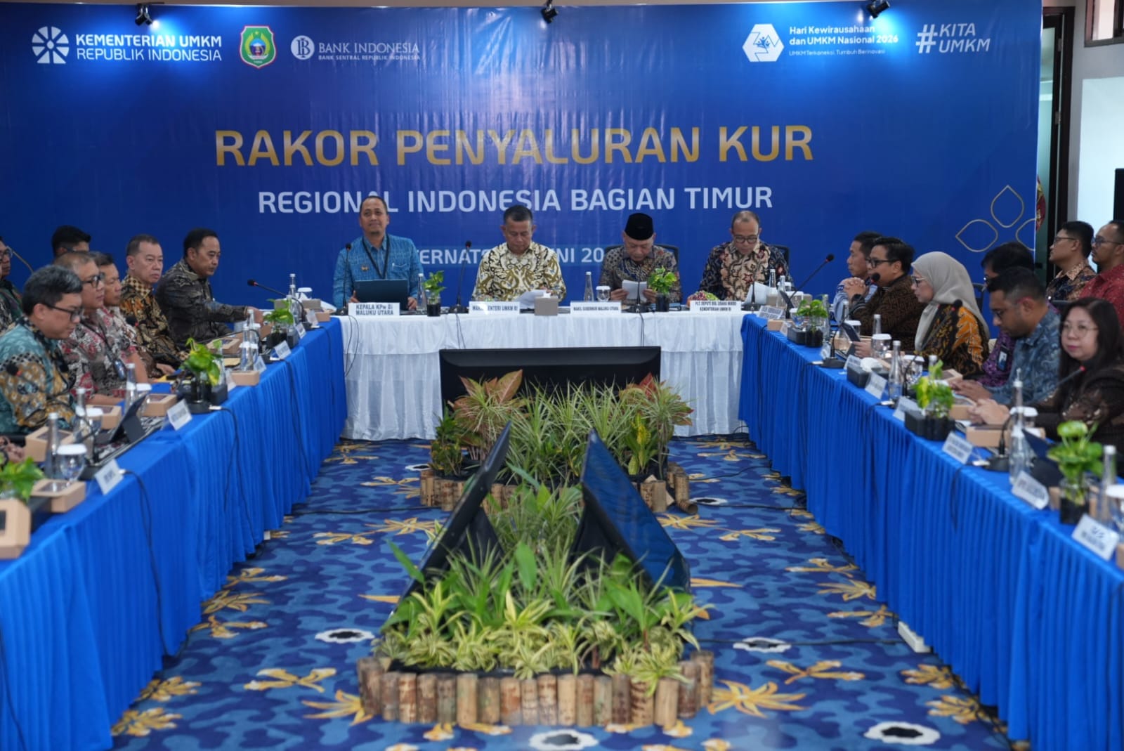 Rakor Penyaluran KUR Regional Timur Dorong Penguatan Pembiayaan UMKM di Maluku Utara