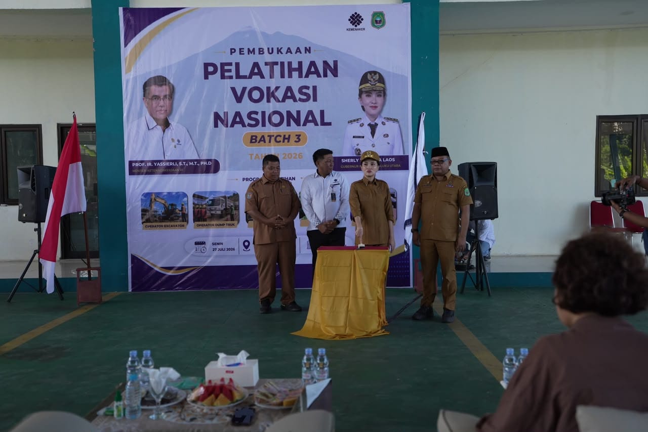Pelatihan Vokasi Nasional Dorong SDM Maluku Utara Siap Kerja